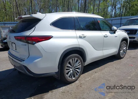 2021 Toyota Highlander Hybrid Limited from USA, damaged, VIN 5TDEBRCH1MS058935